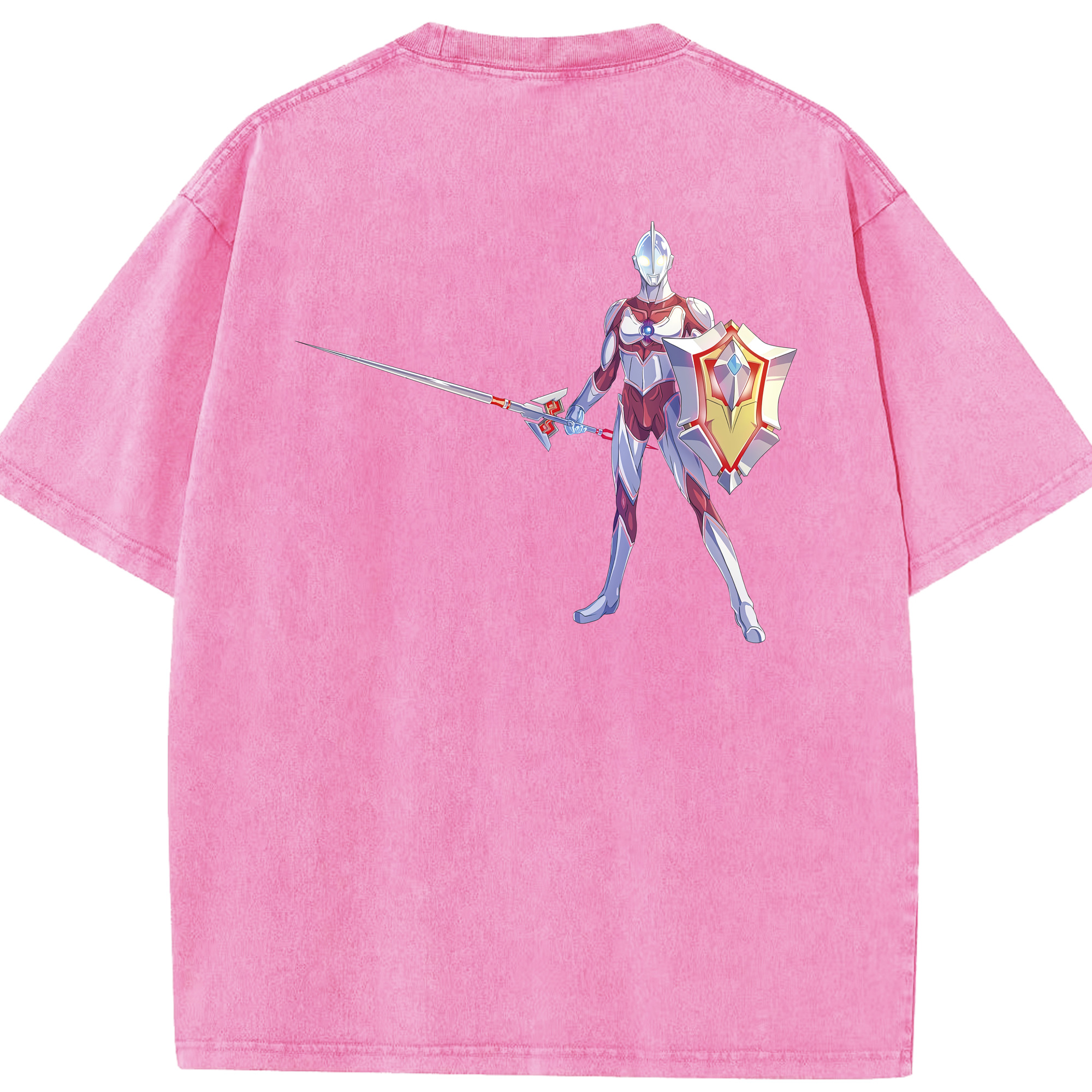 （画像用） ウルトラマン Ultraman 綿100% ヴィンテージ風 半袖Tシャツ（背面プリント）